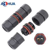 Conector de Cable de Alimentación para Sistema de Agricultura Vertical, 20A M16, 2 Pines, Impermeable IP68, para Lámpara LED