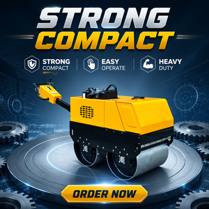 ROADWAY RWYL32C Rodillo Vibratorio <span class=keywords><strong>de</strong></span> Doble Tambor Diésel <span class=keywords><strong>de</strong></span> 6 HP, Compactador <span class=keywords><strong>de</strong></span> Alta Eficiencia <span class=keywords><strong>para</strong></span> Grava, Relleno <span class=keywords><strong>de</strong></span> Suelos, <span class=keywords><strong>Asfalto</strong></span> y <span class=keywords><strong>Carreteras</strong></span> Rurales - Product Image 2