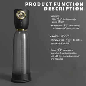 Nouvel Arrivage – Pompe à Vide 5 Fréquences pour Hommes, Masseur de Prostate et Agrandisseur Masculin, Produit Masturbateur Consolador - Product Image 6