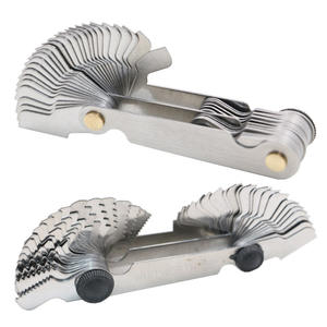 स्टेनलेस स्टील 60 और 50 डिग्री मीट्रिक इम्पीरियल स्क्रू थ्रेड गेज गेज को मापने के लिए - Product Image 5