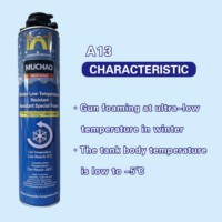 MU CHAO A13 750ml 800g Mousse polyuréthane adhésive monocomposant basse température pour construction, isolation à haute expansion CAS