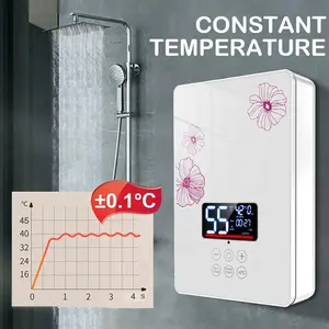 Mini calentador de agua caliente portátil eléctrico instantáneo de 220V y 6kw, calentador de agua de ducha para Baño