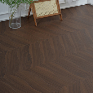 Parquet SPC avec système de clic, certifié SGS RoHS, sans sous-couche intégrée, pour intérieur de bureau, couche d'usure de 0,15 mm, parquet SPC - Product Image 1