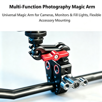 Support de bras magique multifonctionnel à double vis 1/4'' 360° °   Support de caméra à rotule pour éclairage d'appoint de moniteur et microphone OEM ODM