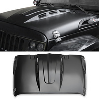 Capot de remplacement de style Avenger compatible avec Jeep Wrangler JK JKU Unlimited Rubicon 2007-2018 Noir