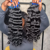 Lots de Cheveux Naturels Bruts Ondulés et Bouclés du Vietnam, du Cambodge et de Birmanie, Vente en Gros pour Fournisseurs Indiens