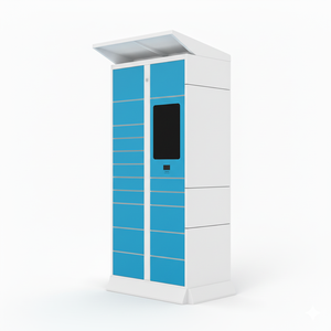 Kotak loker paket rakitan luar ruangan pintar Dengan Akses kode QR kabinet pengiriman elektronik untuk apartemen dan penggunaan komunitas - Product Image 5