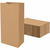 Sac en papier couché recyclé écologique imprimé sur mesure SOS pour la promotion, les expositions, les supermarchés, les achats et l'emballage alimentaire à emporter