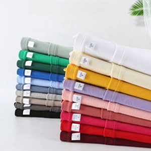 Áo thun thể thao mùa hè chất liệu 100% cotton 230g dày dặn, màu trơn, tay ngắn, dáng rộng, không in thương hiệu - Product Image 1