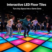 Dalles LED interactives pour jeux de sol, écran d'affichage RGB intérieur, jeux de pixels LED
