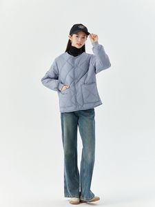 Manufacture Style personnalisé ou Logo ODM Manteaux pour femmes <span class=keywords><strong>Veste</strong></span> d'hiver en coton rembourré avec haut à manches longues chaud en velours Plus - Product Image 4
