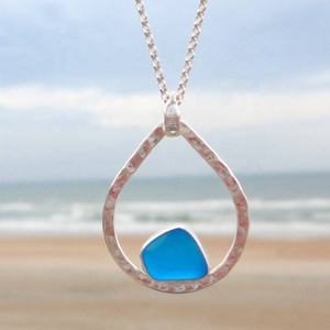 สร้อยคอจี้หินใสสไตล์ฮาวายรูปทะเลเครื่องประดับชายหาดสำหรับนางเงือก - Product Image 1