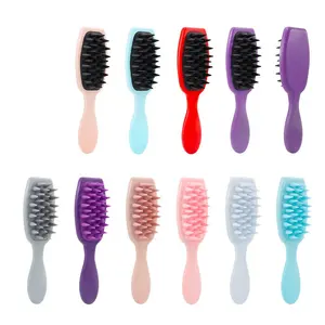 Escova de cabelo de silicone para spa, massageador de cabeça e couro cabeludo, shampoo massageador de cabelo e couro cabeludo
