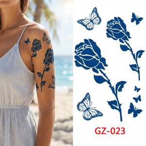 Tatuajes Temporales Realistas <span class=keywords><strong>para</strong></span> <span class=keywords><strong>Mujer</strong></span>, Resistentes al Agua Durante 2 Semanas, Tatuajes Semipermanentes con Tinta a Base de Plantas - Product Image 3