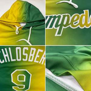 LTOCMKIY Customizable Youth Baseball <b>Sweatshirt</b> Black Gold Gradient Pullover Hoodie with <b>Zipper</b> Novelty Design for Boys - Product Image 2