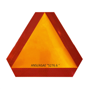 Señalización Triangular Reflectante <span class=keywords><strong>de</strong></span> Aluminio para Tráfico en Exteriores, para Vehículos <span class=keywords><strong>de</strong></span> Movimiento Lento, Diseñada para la Seguridad - Product Image 5