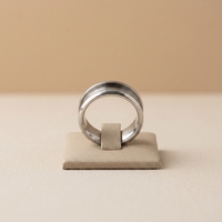 TIZTI Ring Individueller DIY-Schmuck 8mm Wolfram-Einlage-Ring mit Kanalfassung Blanko-Ringkern für DIY-Einlagen-Ring für Herren