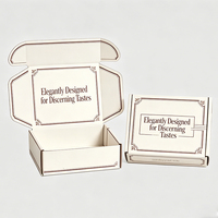 Boîtes d'expédition pliables en carton ondulé pour cadeaux, colis postaux, emballages avec logo pour pulls