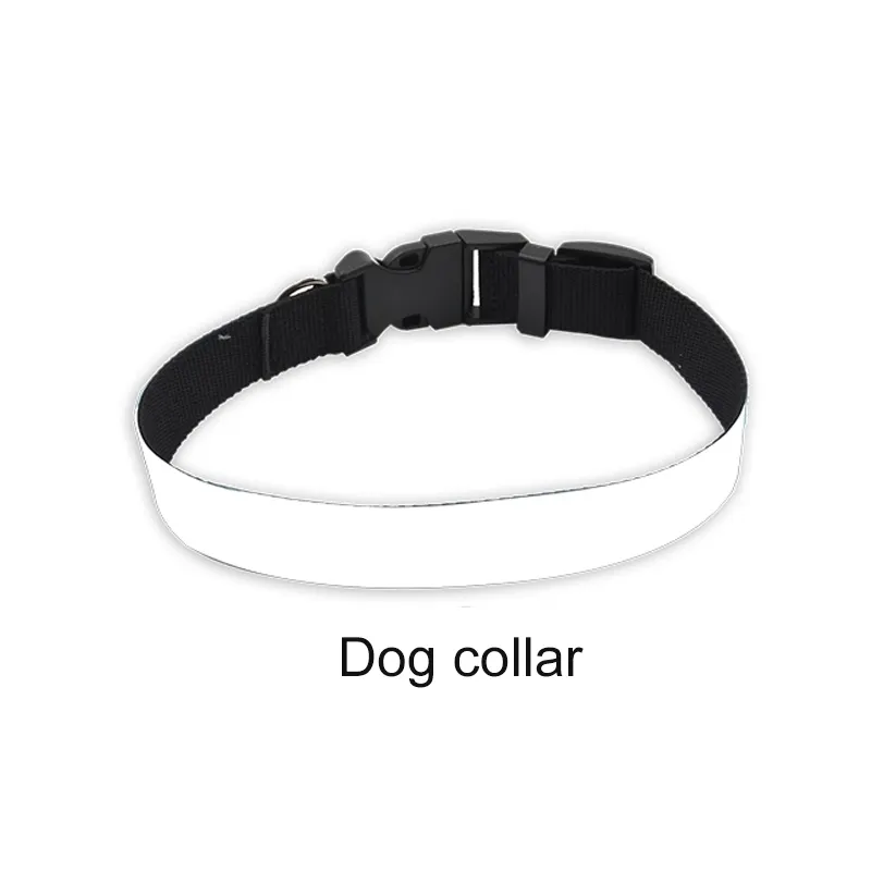 Best selling Qulisub tamanho ajustável Dog Coleiras Sublimação Dog Collar Blank para Heat Press