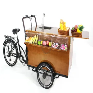 Grosir sepeda troli kargo-OEM Pasokan Pabrik Sepeda Lipat Ponsel Penjual Makanan Roda Tiga untuk Luar Ruangan Kafe Bisnis