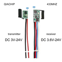 Interrupteur à distance sans fil 433 MHz DC 3,6 V-24 V, module émetteur RF 1 canal, récepteur relais 433,92 MHz, kit de commande de lumière LED