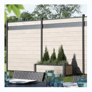 Aangepaste Outdoor Gebruik Privacy Schermen Trellis Gemakkelijk Installeren Wpc Hek Tuin