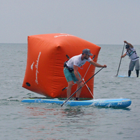 Bouée cylindrique gonflable personnalisée BOYI avec logo, bouée de marquage aquatique de marque