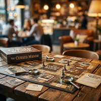 Juego de Mesa de Detectives Personalizado, OEM ODM, Cartón Personalizable, Impresión a Todo Color, Caja de Regalo, Cartón Gris de 1200g, Papel de Arte de 157g