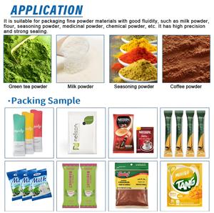 Machine de conditionnement de café moulu à grande vitesse automatique pour la machine à emballer remplissante de cachetage de poudre de <span class=keywords><strong>levure</strong></span> de bicarbonate de soude en Offres Spéciales - Product Image 2