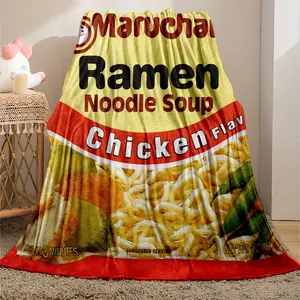 Chicken Flavor Noodle Soup Fennel Blanket Warm Cozy Soft Throw Blanket Cozy Lightweight Blanket For Couch Bed All Seasons