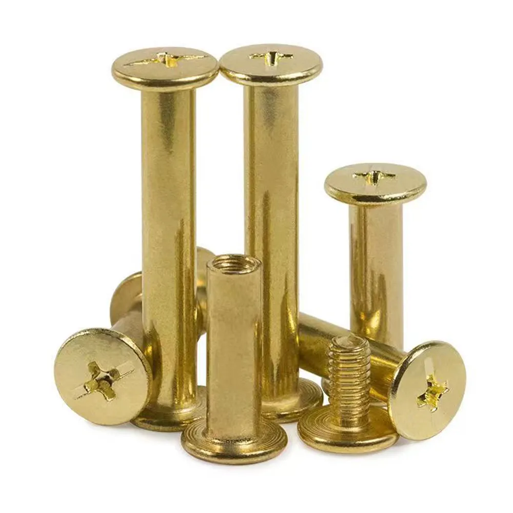 CHICAGO ốc vít cho Thắt lưng da Gunmetal Chicago ốc vít 1/4 inch bạc Antique Brass Bronze nickle đen 6mm 8mm 10mmw