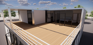 บ้านคอนเทนเนอร์แบบโมดูลาร์สองชั้น ระบายอากาศได้ดี ดีไซน์เมดิเตอร์เรเนียน ประกอบรวดเร็ว ขยายได้ เหมาะสำหรับใช้ในเชิง<span class=keywords><strong>พาณิชย์</strong></span>และที่อยู่อาศัย - Product Image 3