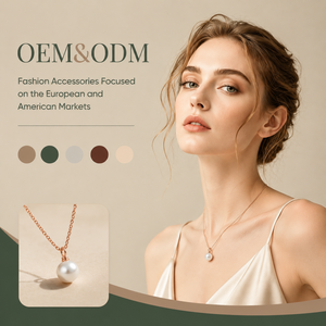 สร้อยคอแบบมินิมอลสำหรับผู้หญิง ชุบทองคำสีกุหลาบ ดีไซน์โซ่แบบ O บาง ประดับมุกน้ำจืดเม็ดเดียว ห่อหุ้มด้วยลวด งานสั่งทำขายส่ง - Product Image 1