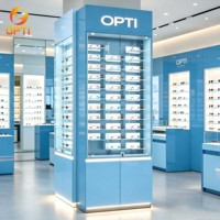 Vitrine Murale Lumineuse sur Pied pour Lunettes de Soleil – Idéale pour Présentation de Luxe, Cadeaux et Vente au Détail