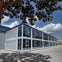 Bâtiment préfabriqué moderne pour bureaux et hôtels, maison modulaire en conteneurs à deux étages