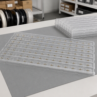 Plateau thermoformé sous vide transparent en PET/PP sur mesure pour l'emballage de composants électroniques CMS et de cartes de circuits imprimés (PCB) |   Conception à fixation rapide