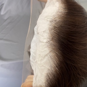 Peluca de Cabello Humano Brasileño Transparente 13x4 Color Marrón Chocolate 4 #   Peluca de encaje completa para mujer de color marrón - Product Image 4