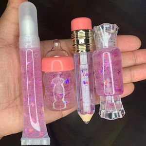Vente en gros, vente chaude, gel minéral naturel brillant, imperméable, couleur personnalisée, brillant brillant, bonbons, paillettes, gelée, gloss à lèvres pour filles, 1g - Product Image 4