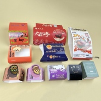 Autocollants personnalisés en papier couché imprimé quatre couleurs pour conteneurs de livraison alimentaire, autocollants de scellage avec logo de fruits pour emballage