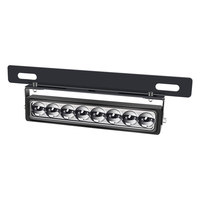 Éclairage de plaque d'immatriculation LED à 8 lentilles, blanc, faisceau haut/bas, projecteur avec support de montage pour véhicule