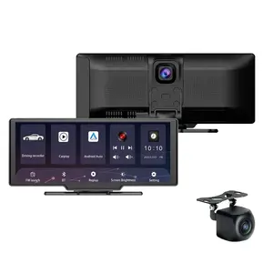 10,26 Zoll 4K 1080P CarPlay Android Auto Auto Wireless WiFi DashCam GPS FM AUX Rückspiegel Video recorder 24h Park monitor