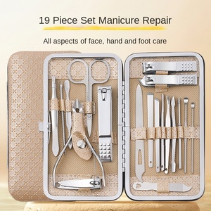 Set de Manicura y Pedicura de 19 Piezas de Acero Directo de Fábrica con Cortaúñas y Limpiador de Oídos Herramientas de Belleza - Product Image 2