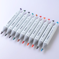 2023 Offre Spéciale Art marqueurs stylo ensemble croquis brosse douce double pointe alcool brosse stylos dessin professionnel alcool marqueur