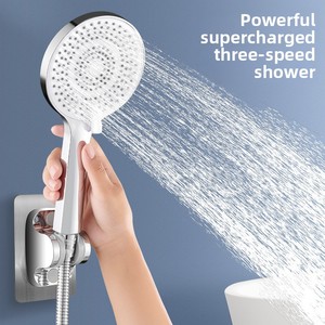 Siêu Mạnh Mẽ Cầm Tay Đầu Vòi Hoa Sen Phổ Set Tắm Vòi Phun Nước Vòi Phụ Kiện Cho Hộ Gia Đình Nhà Vệ Sinh Phòng Tập Thể Dục Phòng Tắm - Product Image 1