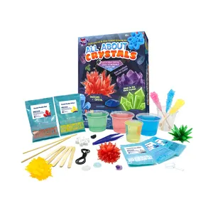 Educatief Speelgoed Fabrikant 7 Gekleurde Kristallen Gemakkelijk Diy Stam Speelgoed Experiment Kit Kristal Groeiende Science Kit Voor Kinderen