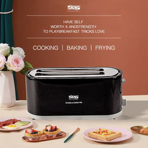 เครื่องปิ้งขนมปัง Dsp 1400W 2 แผ่น แบบอัตโนมัติ พร้อมตัวตั้งเวลาแบบกลไก สำหรับใช้ในครัวเรือน - Product Image 2