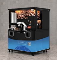 Mesin Penjual Kopi Otomatis Funkyplay Coffee Robot Barista dengan Kios Kopi Es Robotik Otomatis Layar Sentuh Kapasitas 150-200
