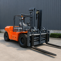 Chariot élévateur diesel 8 tonnes avec moteur Isuzu 4 cylindres pour la manutention industrielle de bobines d'acier, de bois et de blocs de pierre - Vente en gros