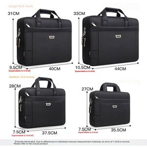 Custom Logo Men's High Quality Canvas Nylon Portable Waterproof Business Style Laptop Bag Document Protection for Office School - Product Image 3