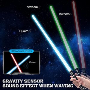 ดาบเลเซอร์พลาสติกไฟฟ้าคุณภาพสูงสำหรับคอสเพลย์ ไฟ LED กระพริบได้ หลายสี พร้อมเสียงประกอบ ขายส่ง - Product Image 2